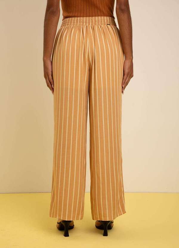 Zinco - Calça Zinco Pantalona Alta Marrom Marrom 2