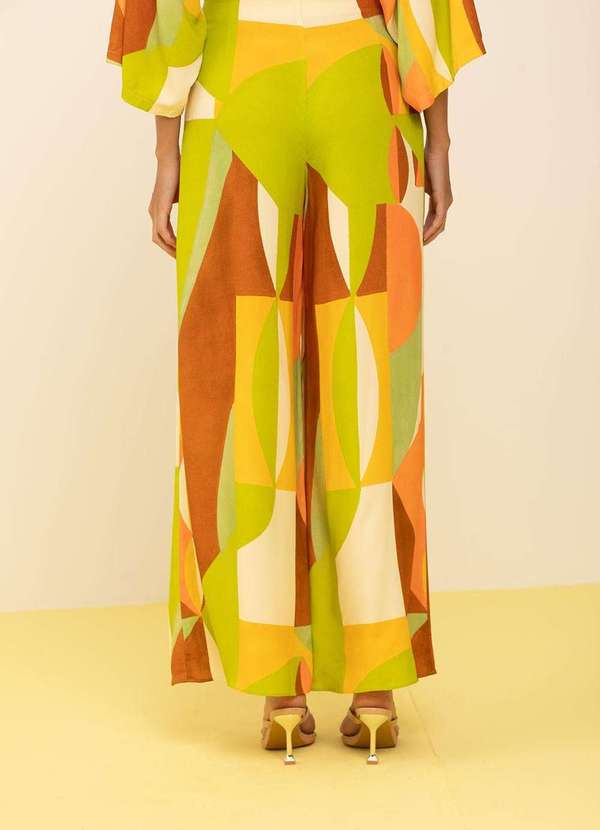 Zinco - Calça Zinco Pantalona Alta Verde Verde