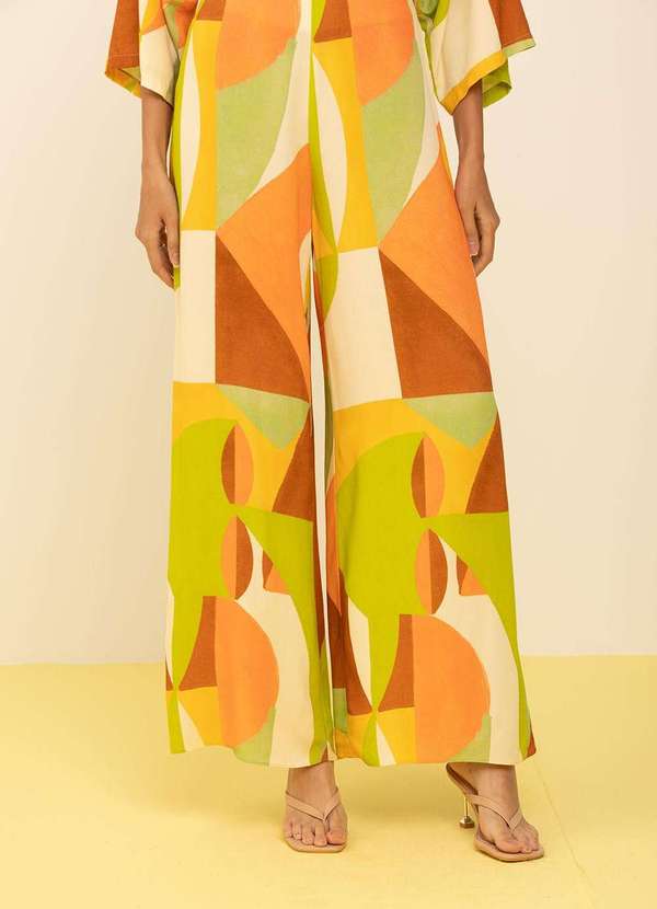 Zinco - Calça Zinco Pantalona Alta Verde Verde 2