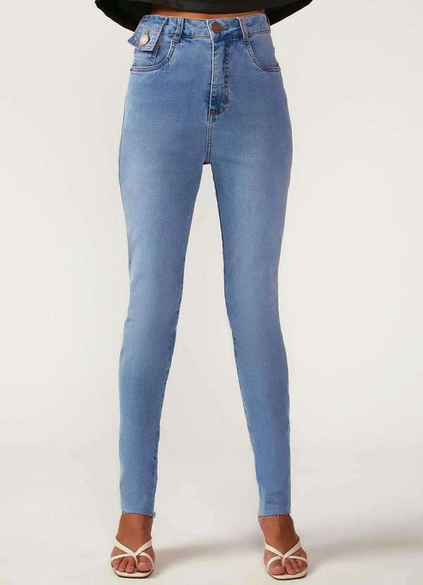 Zinco - Calça Zinco Reta Alta Azul Azul 2