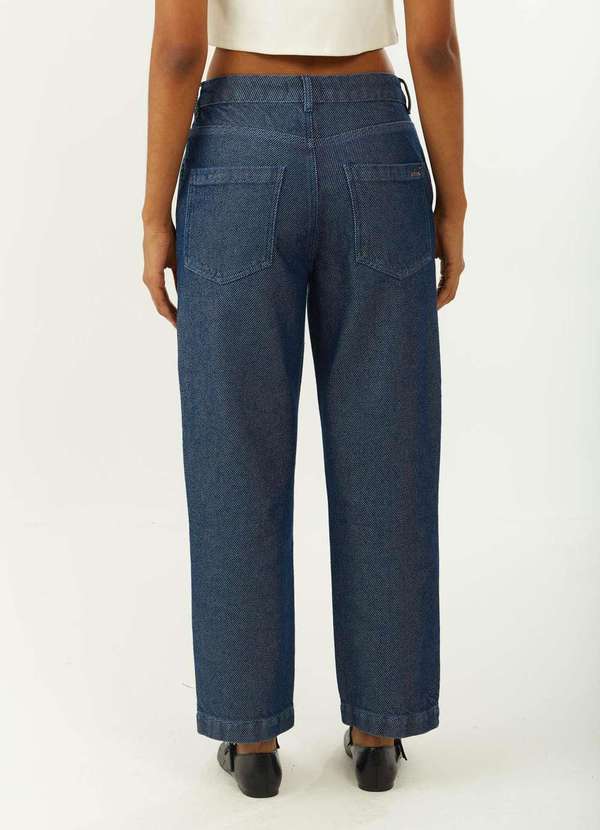 Zinco - Calça Zinco Reta Alta Azul Azul 2