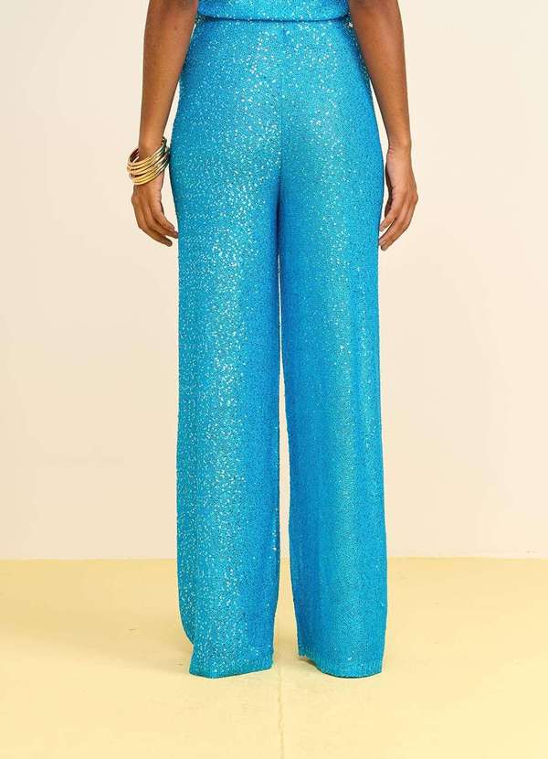 Zinco - Calça Zinco Reta Alta Azul Azul 3