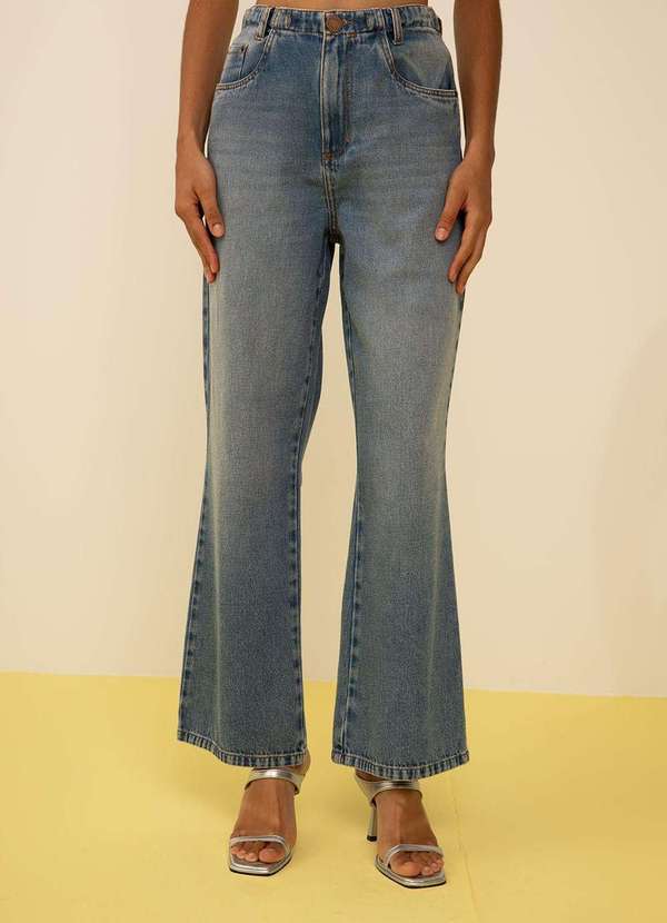 Zinco - Calça Zinco Reta Alta Azul Azul 2