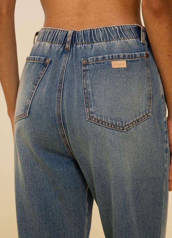 Zinco - Calça Zinco Reta Alta Azul Azul 3