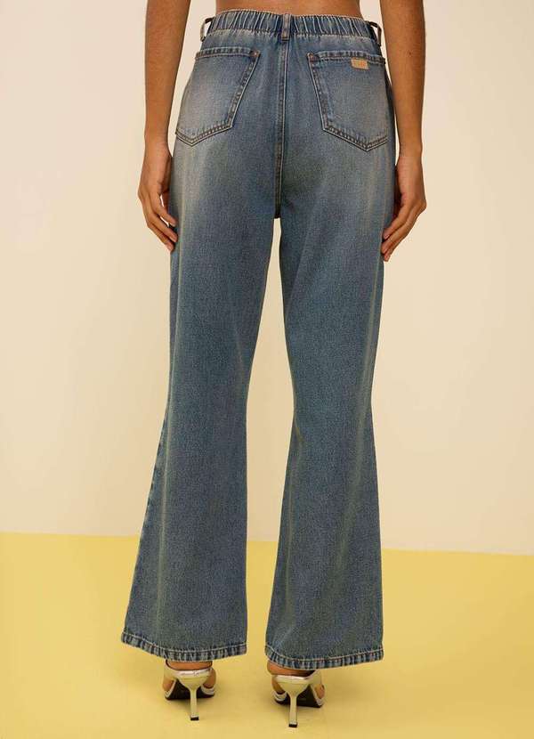 Zinco - Calça Zinco Reta Alta Azul Azul 4