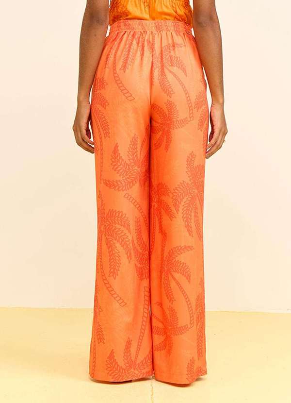 Zinco - Calça Zinco Reta Alta Laranja Laranja 2