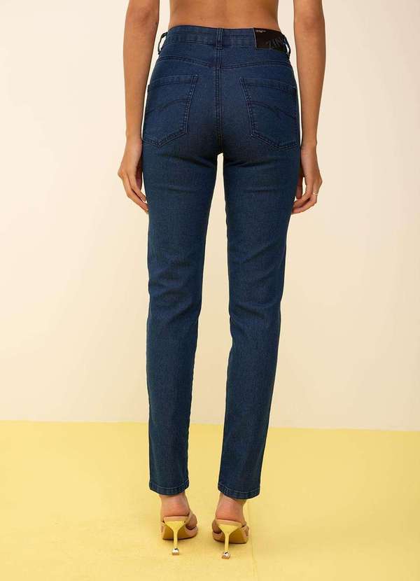 Zinco - Calça Zinco Skinny Alta Azul Azul 3