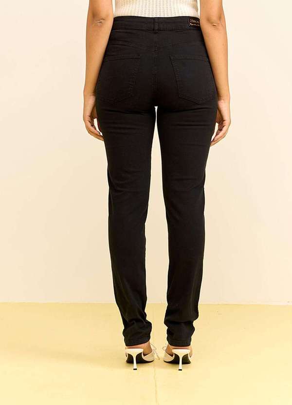 Zinco - Calça Zinco Skinny Alta Preto Preto 2
