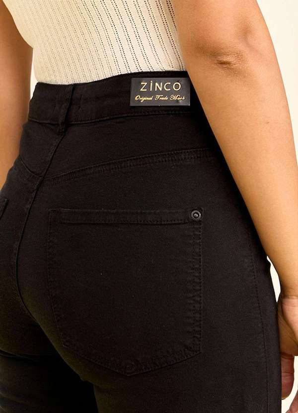 Zinco - Calça Zinco Skinny Alta Preto Preto 3