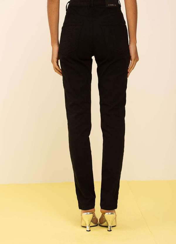 Zinco - Calça Zinco Skinny Alta Preto Preto 4