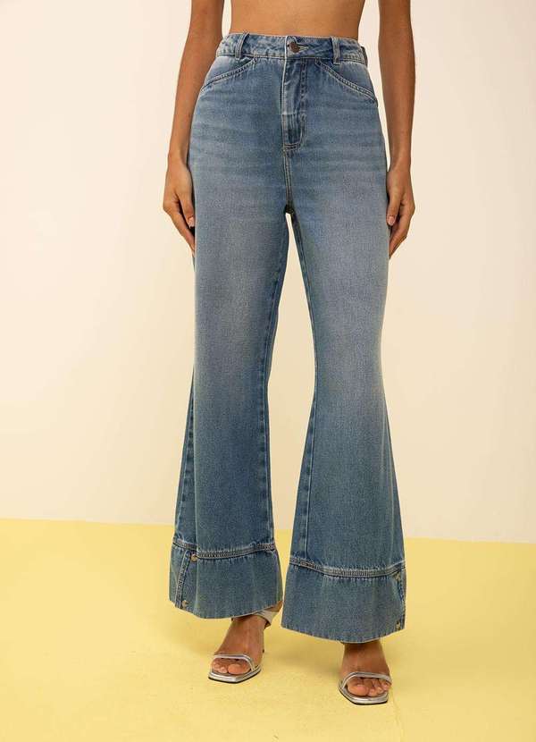 Zinco - Calça Zinco Wide Alta Azul Azul 2