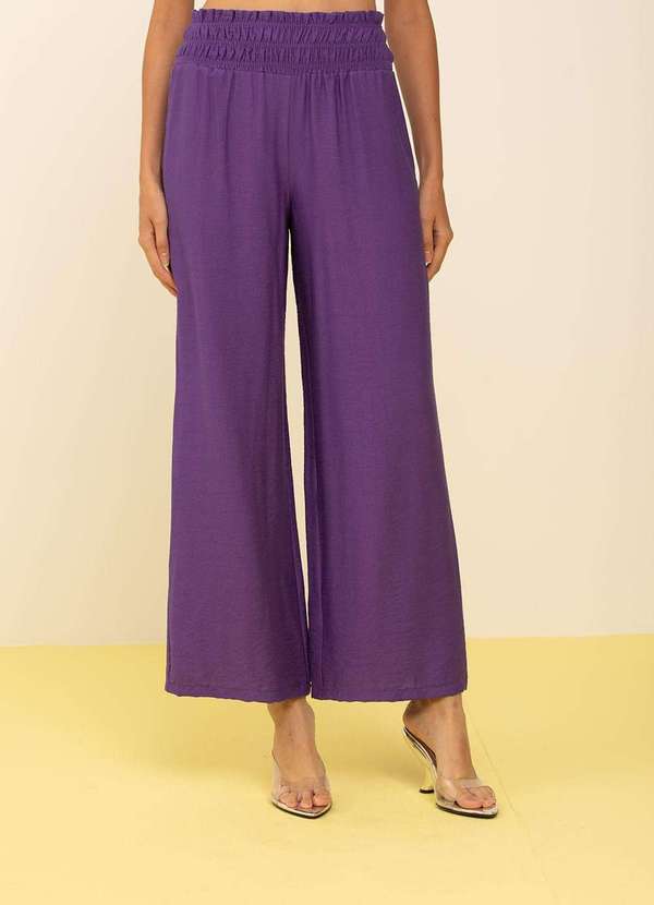 Zinco - Calça Zinco Wide Alta Roxo Roxo 2