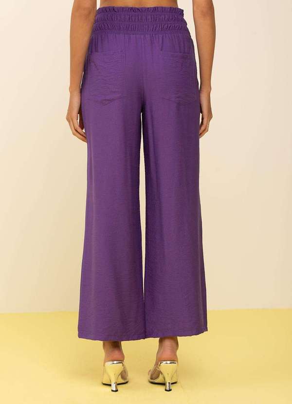 Zinco - Calça Zinco Wide Alta Roxo Roxo 3
