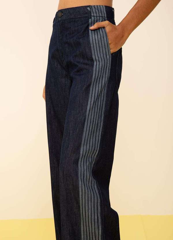 Zinco - Calça Zinco Wide Média Azul Azul 3