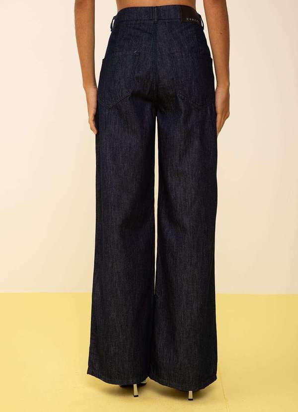 Zinco - Calça Zinco Wide Média Azul Azul 4
