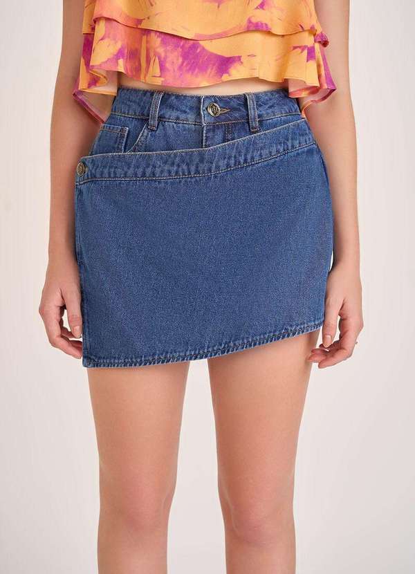 Zinco - Shorts Zinco Amplo Alta Azul Azul 2