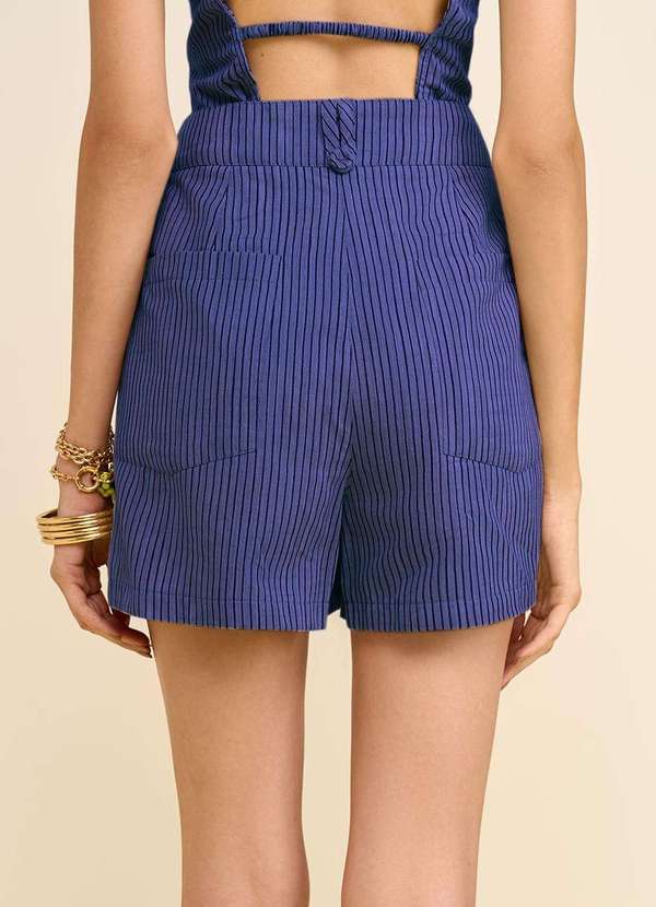 Zinco - Shorts Zinco Reto Alta Azul Azul 3