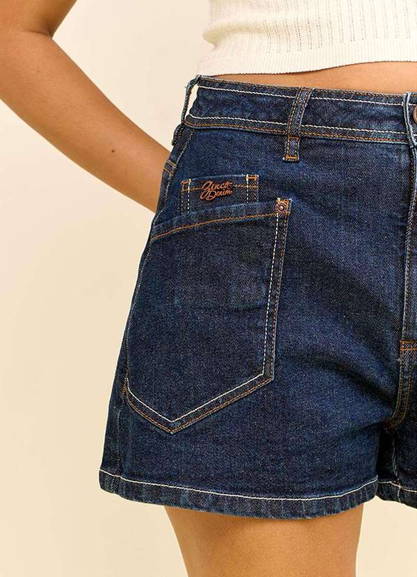 Zinco - Shorts Zinco Reto Alta Azul Azul 3