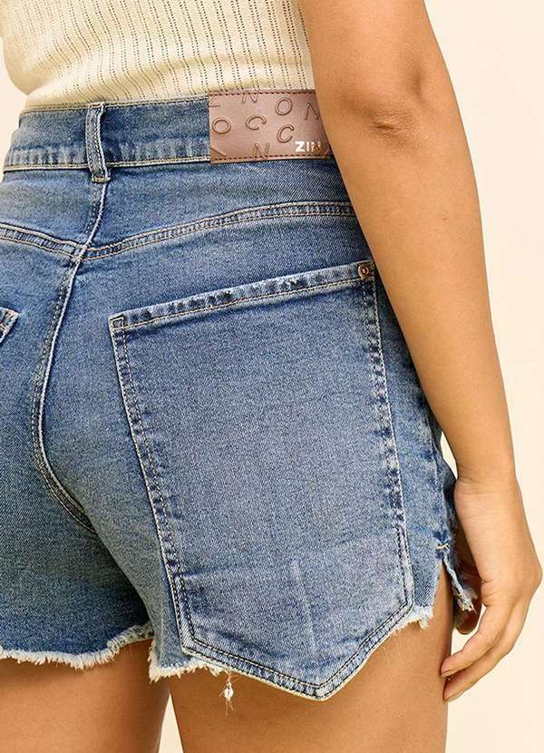 Zinco - Shorts Zinco Reto Alta Azul Azul 2