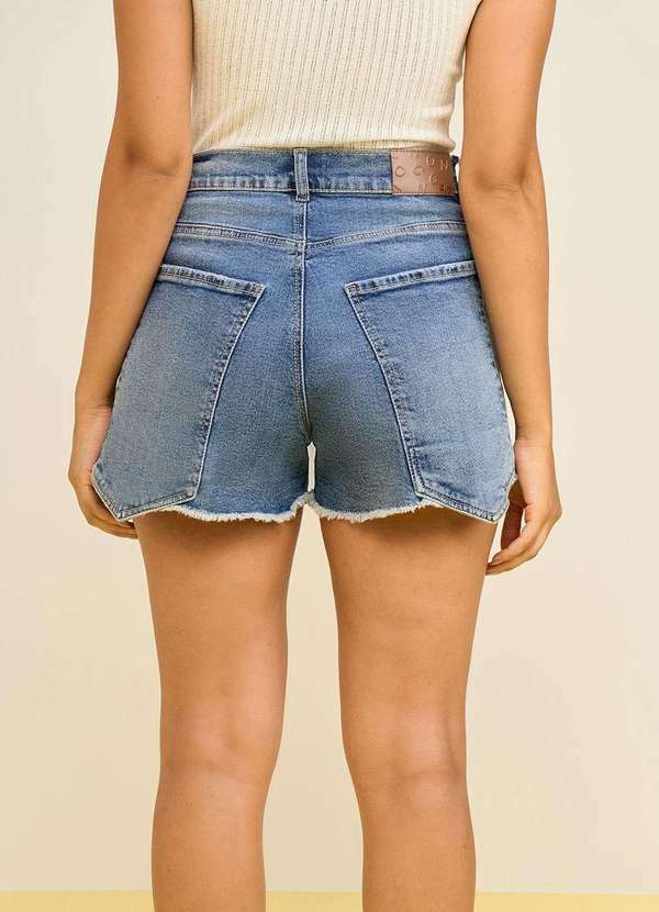 Zinco - Shorts Zinco Reto Alta Azul Azul 4