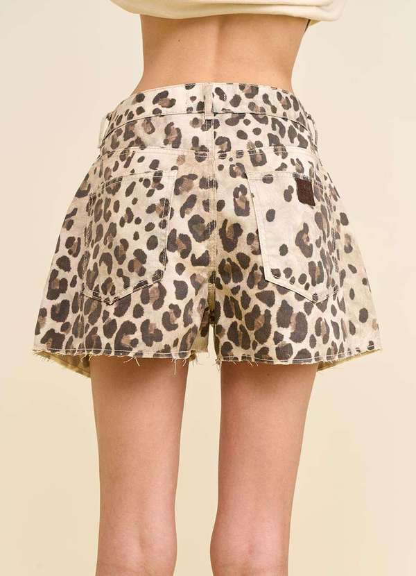 Zinco - Shorts Zinco Reto Alta Marrom Marrom 2