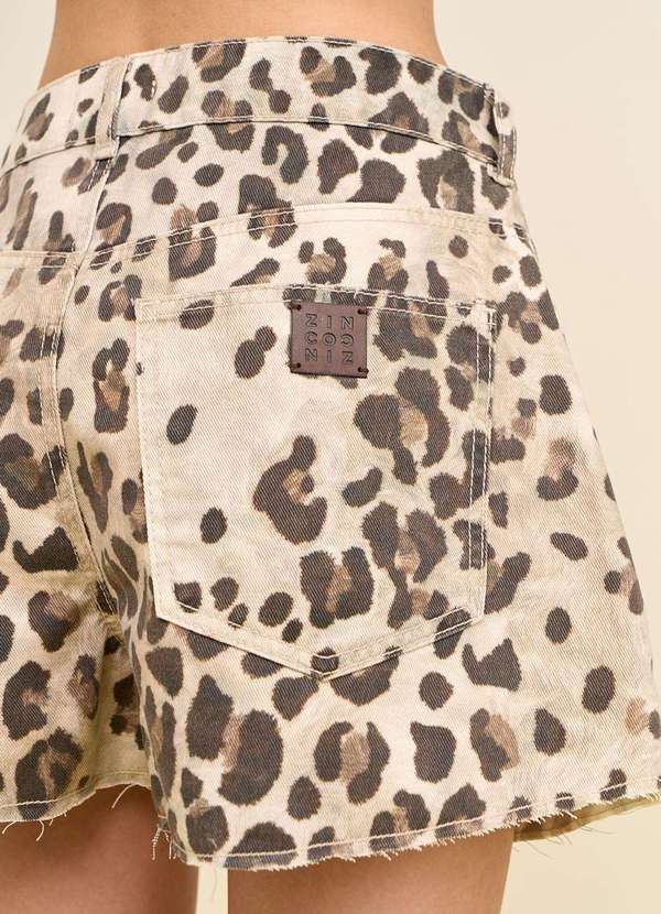 Zinco - Shorts Zinco Reto Alta Marrom Marrom 3