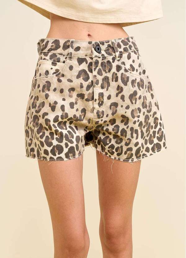 Zinco - Shorts Zinco Reto Alta Marrom Marrom 4