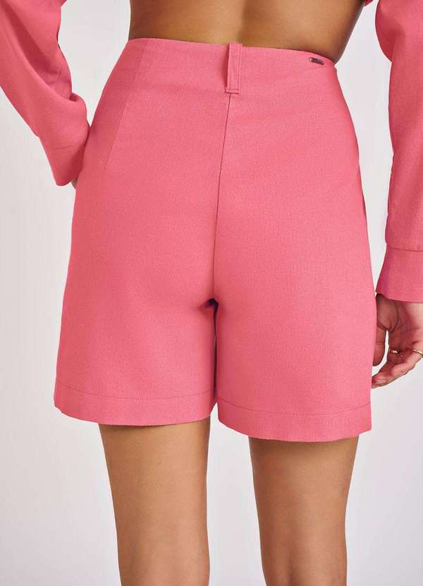 Zinco - Shorts Zinco Reto Alta Rosa Rosa 4