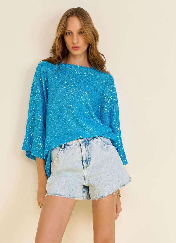 Zinco - Shorts Zinco Reto Baixa Azul Azul