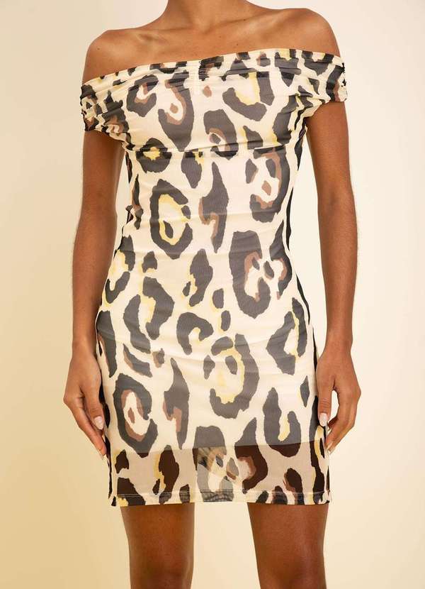 Zinco - Vestido Zinco Ajustado Ombro a Ombro sem Alça Curto Off White Branco 2