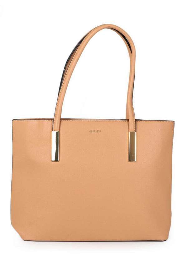 Lace Lore - Bolsa Básica Feminina Lace Lore Grande Básica Bege