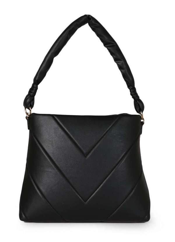 Modare - Bolsa Básica Feminina Modare Recorte V Preto 3