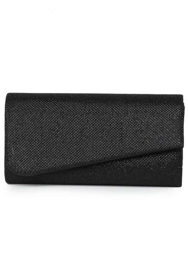 Lara - Bolsa Clutch Feminina Lara Riscos Trabalhados Preto
