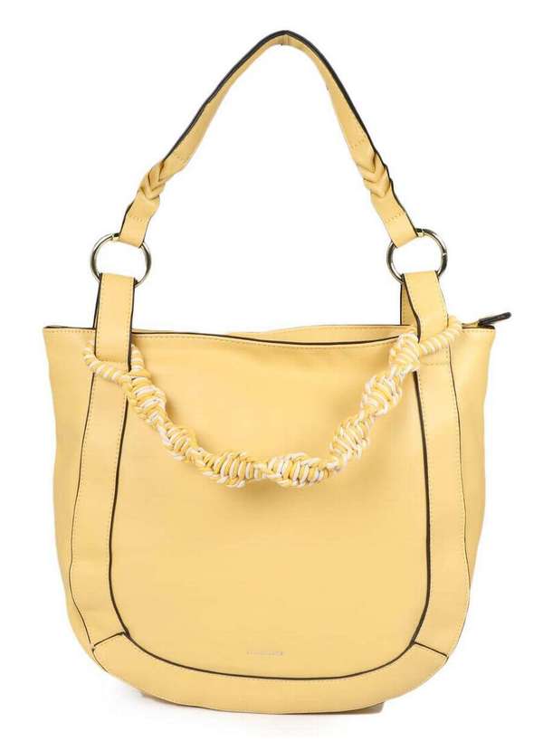 Lace Lore - Bolsa Saco Feminina Lace Lore Alça Removível Amarelo