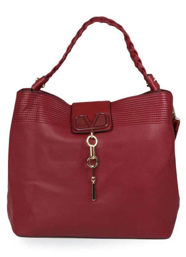 Lace Lore - Bolsa Saco Feminina Lace Lore Mini Argolas Vermelho