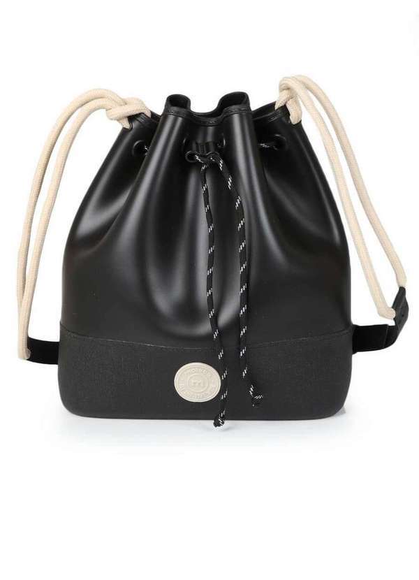 Moleca - Bolsa Saco Feminina Moleca Alça Corda Preto