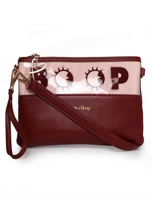 Betty Boop - Bolsa Transversal Feminina Betty Boop Alça Ajustável Vermelho