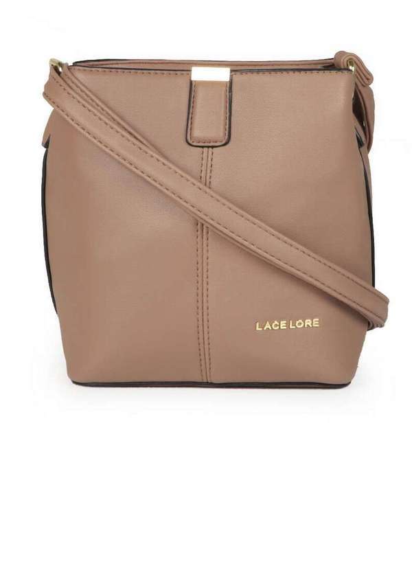 Lace Lore - Bolsa Transversal Feminina Lace Lore Média Taupe