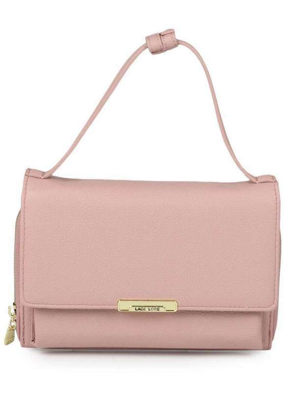 Lace Lore - Bolsa Transversal Feminina Lace Lore Unicolor Rosa