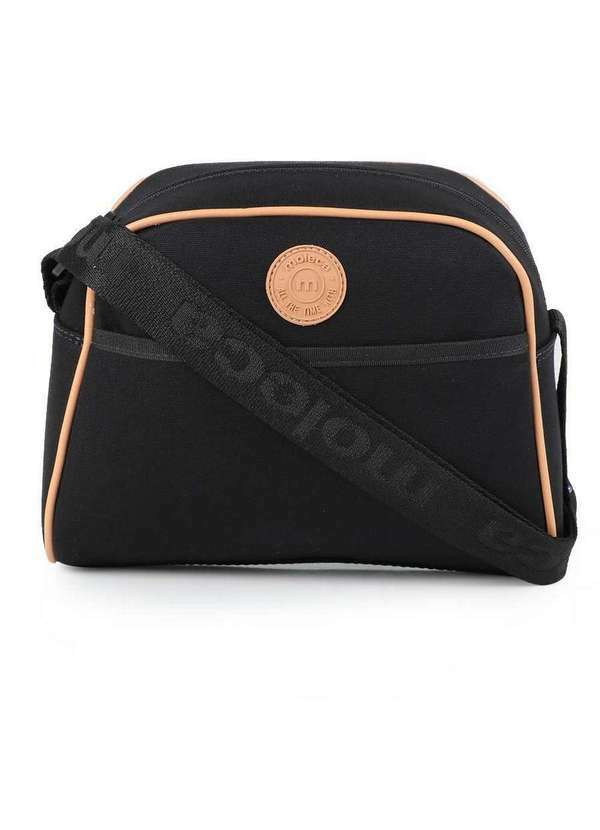 Moleca - Bolsa Transversal Feminina Moleca Lona Preto