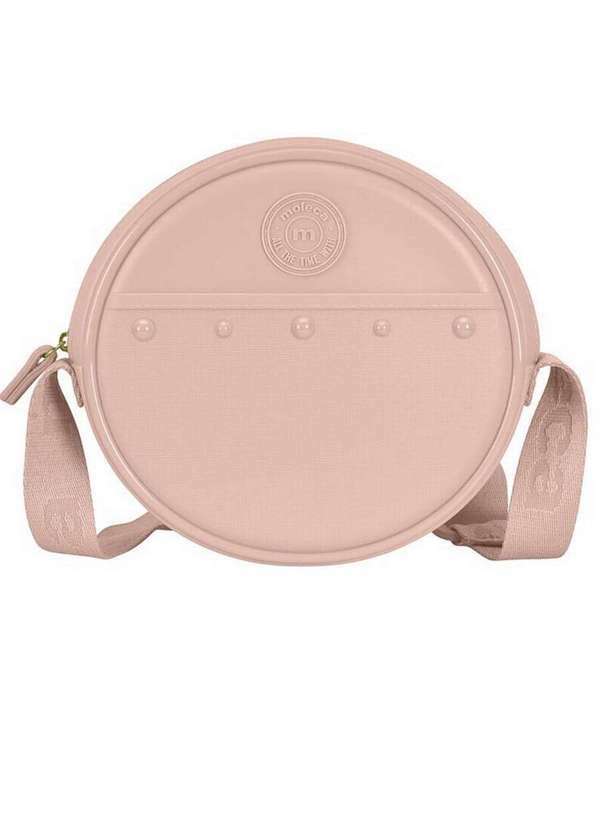 Moleca - Bolsa Transversal Feminina Moleca Redonda Pequena Rosa