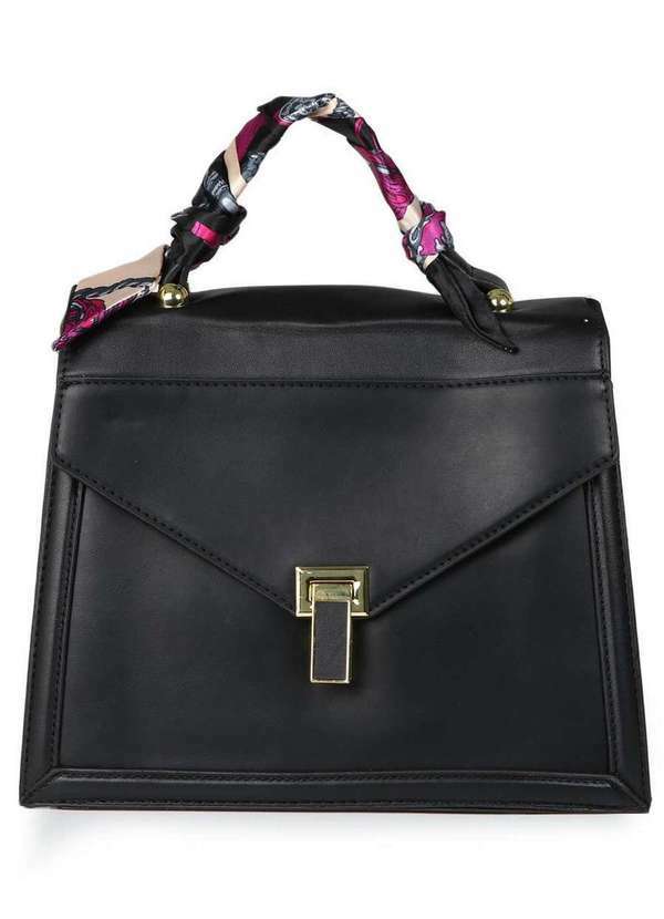 Lace Lore - Bolsa Transversal Feminino Lace Lore Lenço Bordado Preto
