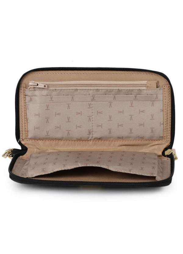 Vizzano - Carteira Feminina Vizzano Zíper Preto 4