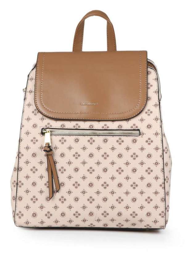 Lace Lore - Bolsa Mochila Feminina Lace Lore Minimalista Nude