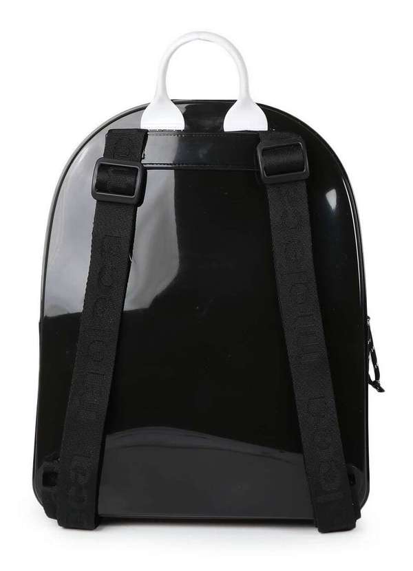 Moleca - Bolsa Mochila Feminina Moleca Envernizado Preto 3