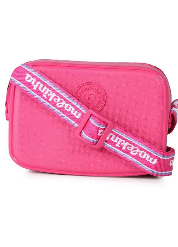 Molekinha - Bolsa Transversal Infantil Molekinha Quadrada Pink