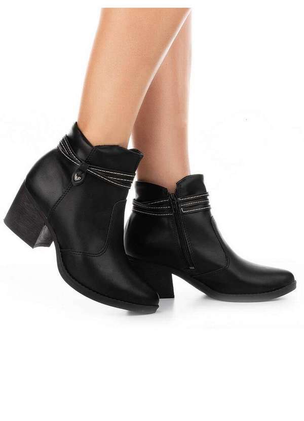 Mississipi - Ankle Boots Feminina Mississipi Neutra Preto