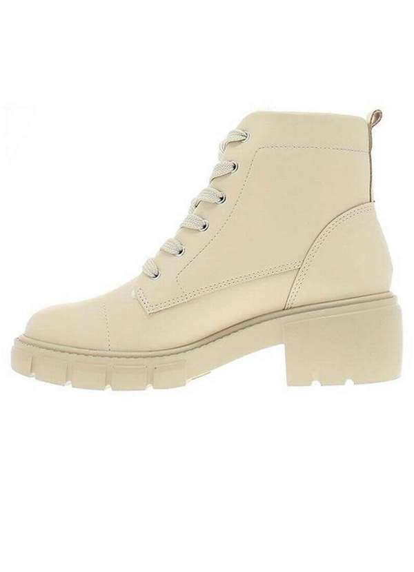 Beira Rio - Bota Coturno Feminina Beira Rio Pelugem Marfim 2