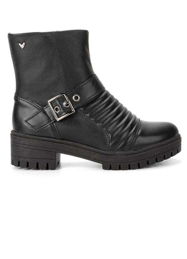Mississipi - Bota Coturno Feminina Mississipi Tratorada Preto