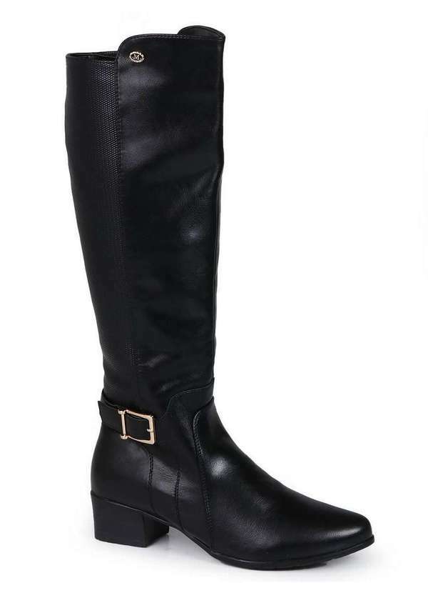 Mooncity - Bota Montaria Feminina Mooncity Cano Alto Preto